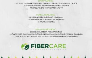 Zalety błonnika Fibercare to efektywność, funkcjonalność, prozdrowotność.