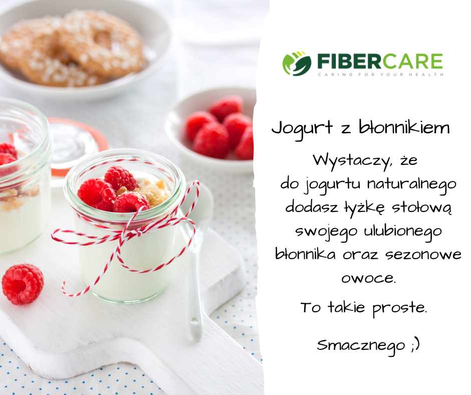 Co powiesz na szybką przekąskę dla Twojego zucha? 👧 Może ją zabrać do szkoły, na zajęcia dodatkowe. Szybka i prosta, a jaka zdrowa 😉 Wystarczy, że do jogurtu naturalnego dodasz swój ulubiony błonnik i dodasz sezonowe owoce np. maliny. Przepis na sukces gotowy. Wypróbuj sam 😎 #fibercare #zdrowie #szybkaprzekąska #jogurtzbłonnikiem