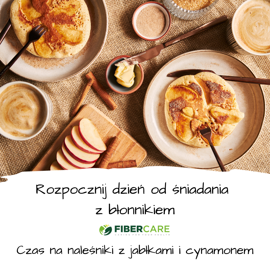 Co powiesz na śniadanie z jabłkami pachnące cynamonem? 😎 Ta wyjątkowa propozycja jesiennych naleśników przypadła do gustu wielu smakoszom. Czy Ty też znajdziesz się w tej grupie? 🤔 Przygotuj: 🔘szklankę mąki 🔘2 łyżki błonnika pokarmowego Fibero 1 🔘szklankę mleka/ napoju roślinnego 🔘2 jajka 🔘szczyptę proszku do pieczenia 🔘cynamon 🔘ksylitol lub inny słodzik do smaku 🔘2 małe jabłka 🔘2 łyżki oleju Jabłka obierz ze skórki i pokrój w talarki. Następnie pozostałe składniki umieść w misce i dobrze wymieszaj. Smaż na średniej mocy palnika. Smacznego 😉 #naleśniki #jesień #fibercare #błonnikwdiecie #zdrowie #fitfood