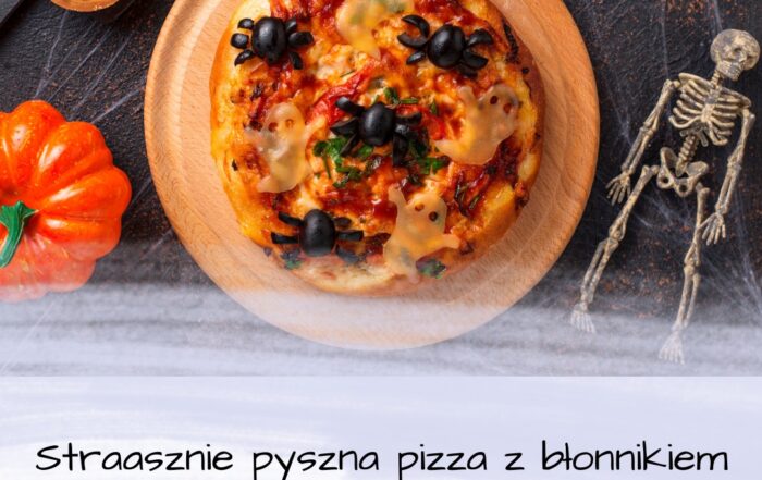 Co znajdzie się dzisiaj na Twoim halloweenowym talerzu? 🕷 Polecamy strasznie pyszną pizzę z błonnikiem! Potrzebujesz: 🔸250 g mąki 🔸3 łyżki błonnika 🔸7g suchych drożdży 🔸150 ml wody 🔸50 ml dobrej jakości oliwy 🔸sól do smaku Umieść ciepłą wodę w szklance i dodaj suche drożdże. wymieszaj. Do miski wsyp mąkę, błonnik, wlej wodę z drożdżami, dodaj oliwę i sól. Dokładnie wyrób ciasto i odłóż w ciepłe miejsce do wyrośnięcia. W międzyczasie przygotuj passatę pomidorową, cebulę,przyprawy i ręsztę ulubionych składników, które umieścisz na pizzy. Dzisiaj idealnie będzie pasował żółty ser, wycięty w duszkowe postacie i oliwki w kształcie pająków 🕷 Smacznego 🕷