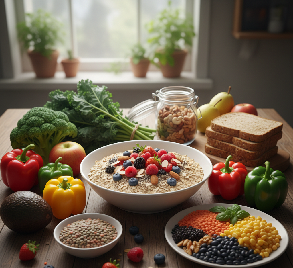 jedzenie z błonnikiem